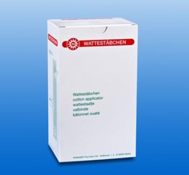 Wattestäbchen kleiner Kopf steril, 100 x 2 Stk.